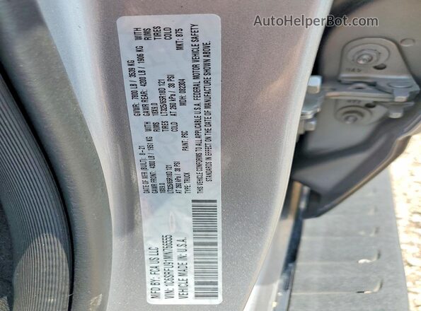 1C6SRFU91MN766555 2021 RAM 1500 Silver VIN sticker view