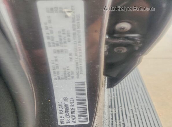 1C6SRFU97MN717134 2021 RAM 1500 Gray VIN sticker view