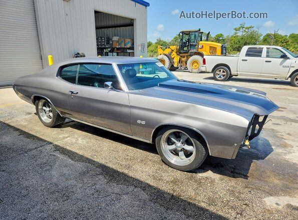 1D37J2R507001 1972 CHEVROLET CHEVELLE Gray წინა მარჯვენა