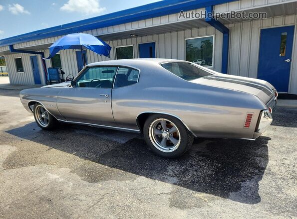 1D37J2R507001 1972 CHEVROLET CHEVELLE Gray უკანა მარცხენა