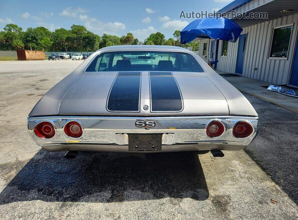1D37J2R507001 1972 CHEVROLET CHEVELLE Gray უკანა ხედი