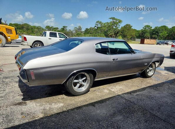 1D37J2R507001 1972 CHEVROLET CHEVELLE Gray უკანა მარჯვენა