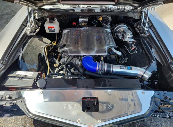 1D37J2R507001 1972 CHEVROLET CHEVELLE Gray უკანა სალონის ხედი