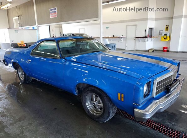 1D80H4R506884 1974 CHEVROLET EL Синий Передняя правая четверть