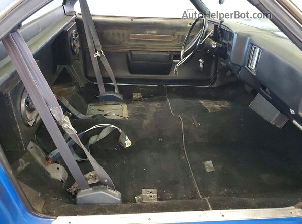 1D80H4R506884 1974 CHEVROLET EL Синий Вид салона спереди