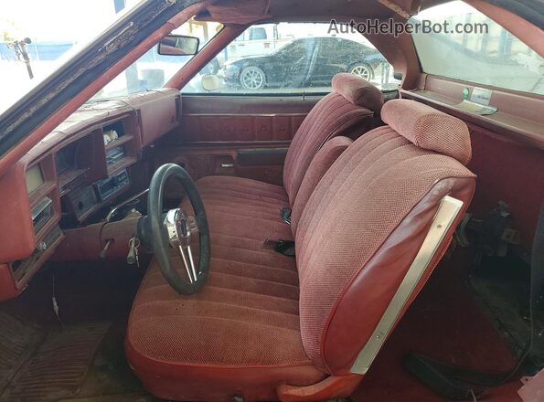 1D80L7Z414497 1977 CHEVROLET EL Белый Вид салона спереди