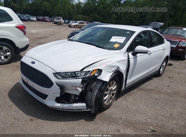 1FA6P0G72G5114979 2016 FORD FUSION White Առջևի ձախ երեք քառորդ տեսարան