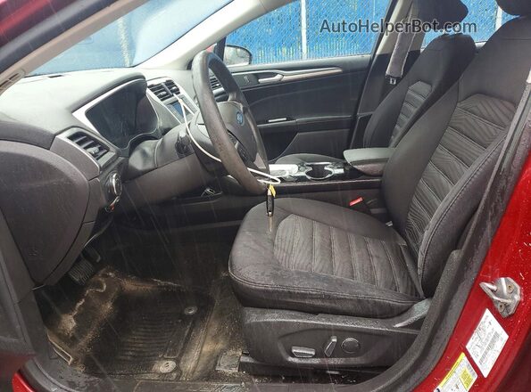 1FA6P0H74G5129207 2016 FORD FUSION Red Vista interior delantera