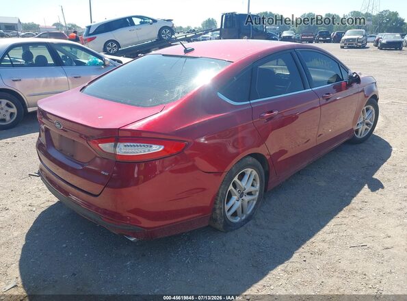 1FA6P0H77G5114958 2016 FORD FUSION Red Задня права чверть