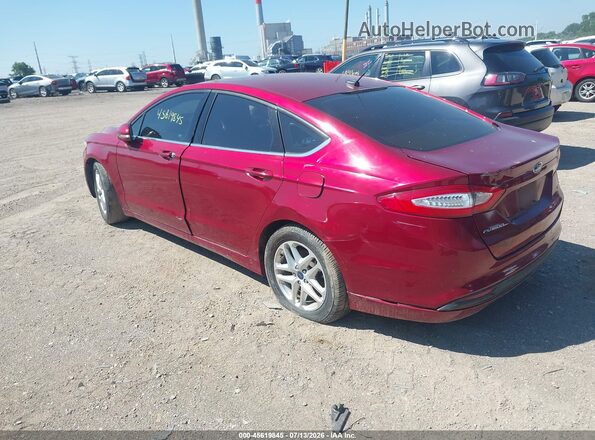 1FA6P0H77G5114958 2016 FORD FUSION Red Задня ліва чверть