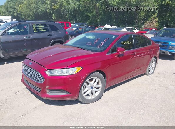 1FA6P0H77G5114958 2016 FORD FUSION Red Передня ліва чверть