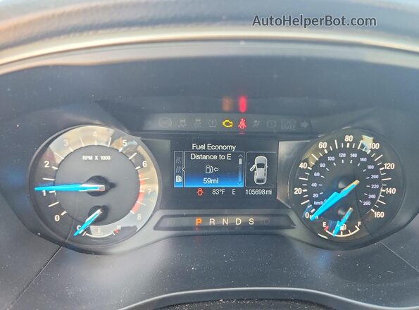 1FA6P0HD3G5111478 2016 FORD FUSION Silver Widok zestawu wskaźników