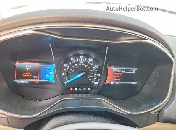 1FA6P0HD8G5115333 2016 FORD FUSION White Вид щитка приладів