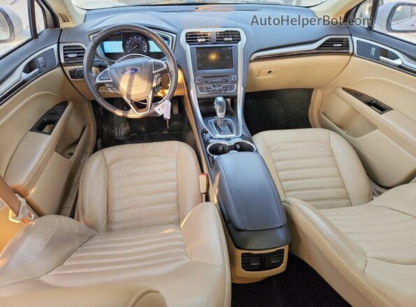 1FA6P0HD8G5115333 2016 FORD FUSION White Вид панелі приладів