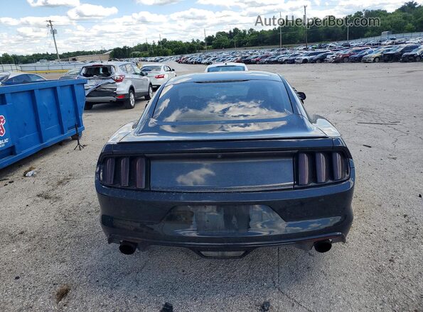 1FA6P8AM0G5289809 2016 FORD MUSTANG Black Вид ззаду