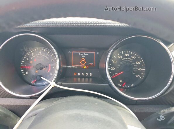 1FA6P8AM0G5289809 2016 FORD MUSTANG Black Вид щитка приладів
