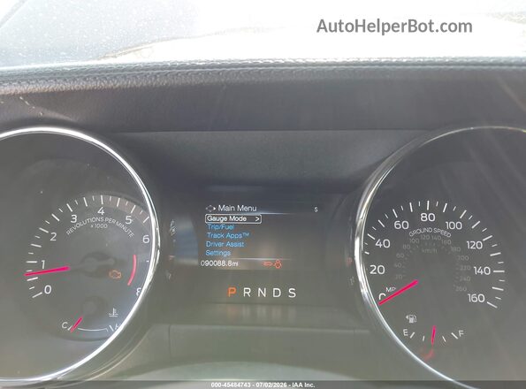 1FA6P8AM0H5254110 2017 FORD MUSTANG Синий Вид задних сидений