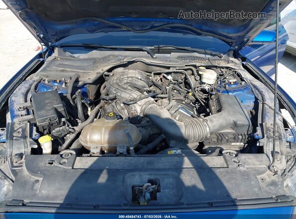1FA6P8AM0H5254110 2017 FORD MUSTANG Синий Вид сзади