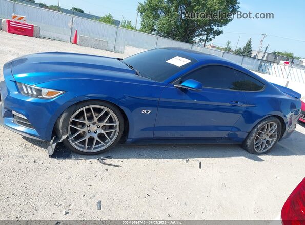 1FA6P8AM0H5254110 2017 FORD MUSTANG Синий Панорамный вид салона 360°