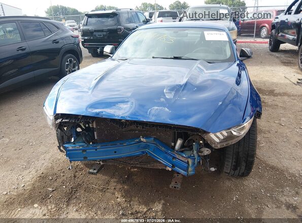 1FA6P8AM0H5276785 2017 FORD MUSTANG Blue Front view