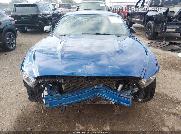 1FA6P8AM0H5276785 2017 FORD MUSTANG Blue Dashboard view