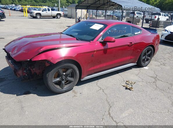 1FA6P8AM1G5208073 2016 FORD MUSTANG Burgundy Vista tres cuartos delantera izquierda