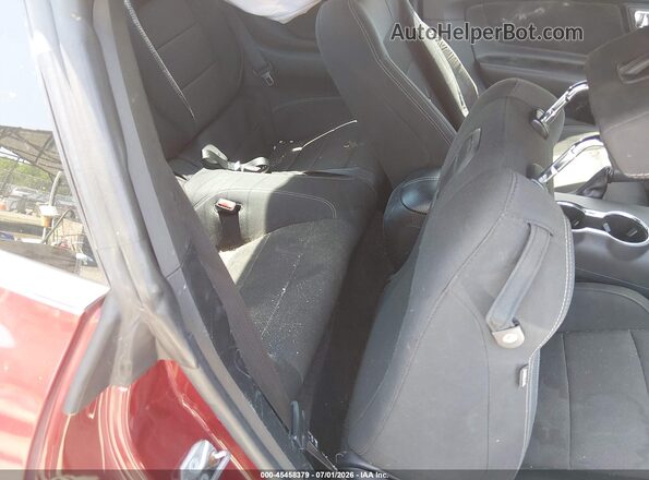 1FA6P8AM1G5208073 2016 FORD MUSTANG Burgundy Vista de la etiqueta del VIN