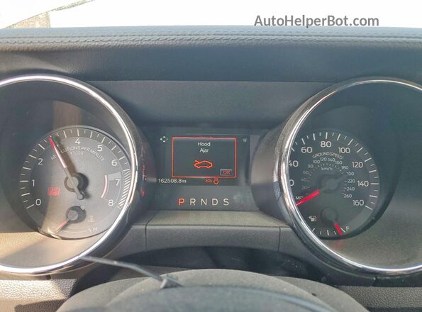 1FA6P8AM1G5293027 2016 FORD MUSTANG Black Vista del cuadro de instrumentos