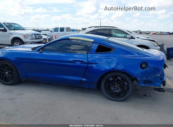 1FA6P8AM1H5340087 2017 FORD MUSTANG Blue Front view