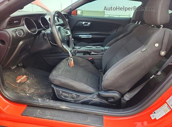 1FA6P8AM3G5237462 2016 FORD MUSTANG Orange Vista interior delantera
