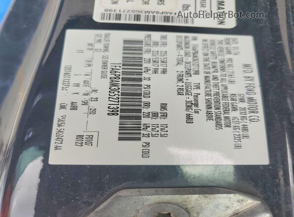 1FA6P8AM3G5271398 2016 FORD MUSTANG Blue Вид підкапотного простору