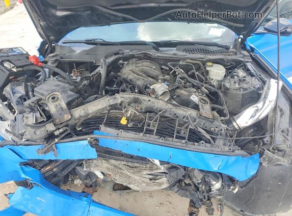 1FA6P8AM3G5271398 2016 FORD MUSTANG Blue Вид задньої частини салону