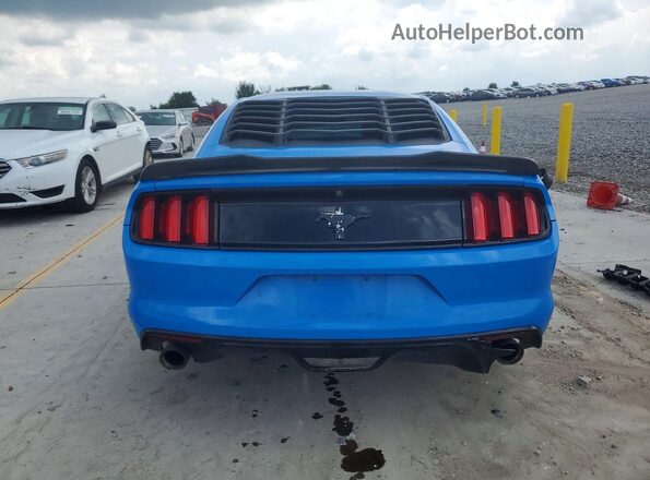 1FA6P8AM3G5271398 2016 FORD MUSTANG Blue Вид ззаду