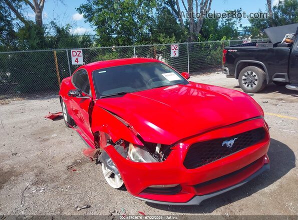 1FA6P8AM4G5321578 2016 FORD MUSTANG Красный Вид спереди