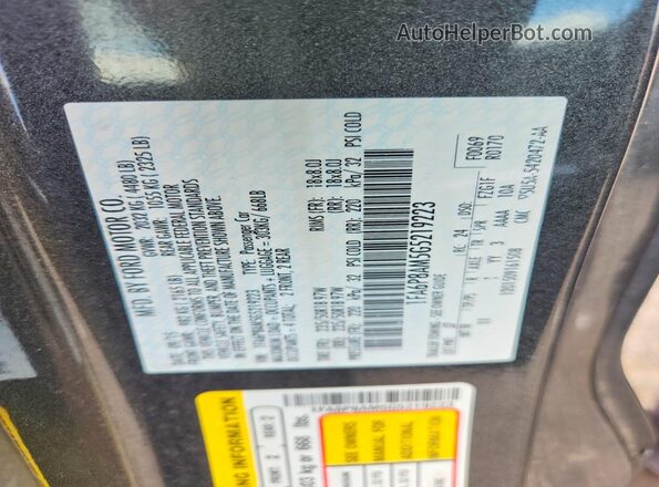 1FA6P8AM5G5219223 2016 FORD MUSTANG Gray Widok komory silnika