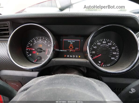 1FA6P8AM5G5284072 2016 FORD MUSTANG Red Rear seats view