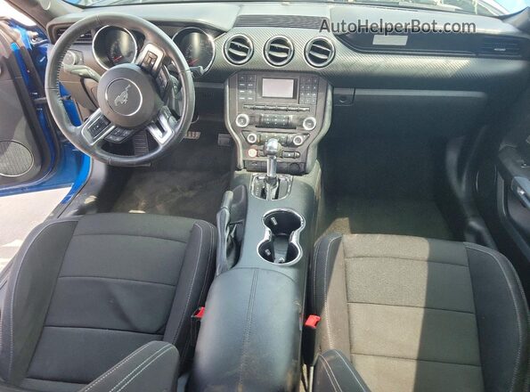 1FA6P8AM5H5330002 2017 FORD MUSTANG Blue წინა პანელის ხედი