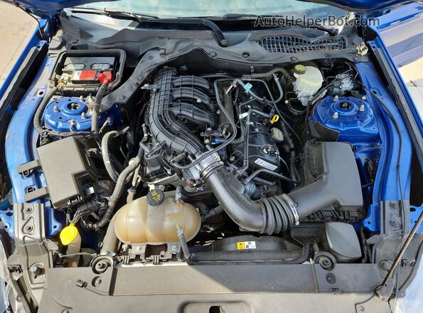 1FA6P8AM5H5330002 2017 FORD MUSTANG Blue უკანა სალონის ხედი