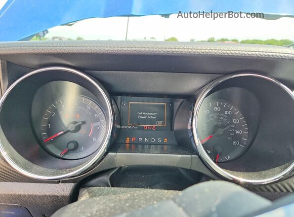 1FA6P8AM5H5330002 2017 FORD MUSTANG Blue ხელსაწყოთა პანელის ხედი
