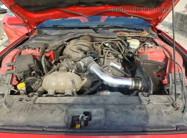 1FA6P8AM6G5267846 2016 FORD MUSTANG Red უკანა სალონის ხედი
