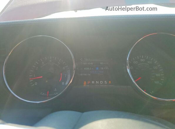 1FA6P8AM6G5267846 2016 FORD MUSTANG Red ხელსაწყოთა პანელის ხედი