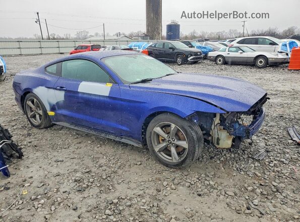 1FA6P8AM6G5325924 2016 FORD MUSTANG Blue Przód prawy