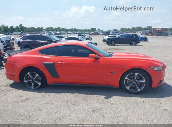 1FA6P8AM7G5228795 2016 FORD MUSTANG Orange Rear interior view