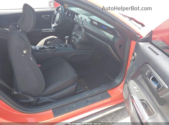 1FA6P8AM7G5228795 2016 FORD MUSTANG Orange Front interior view