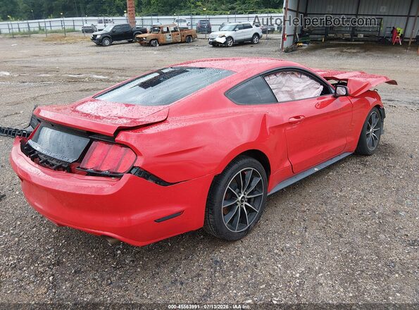 1FA6P8AM8G5205106 2016 FORD MUSTANG Red Trasero derecho