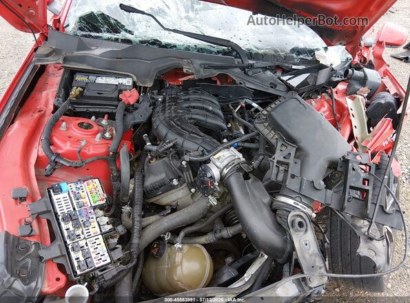 1FA6P8AM8G5205106 2016 FORD MUSTANG Red Vista trasera