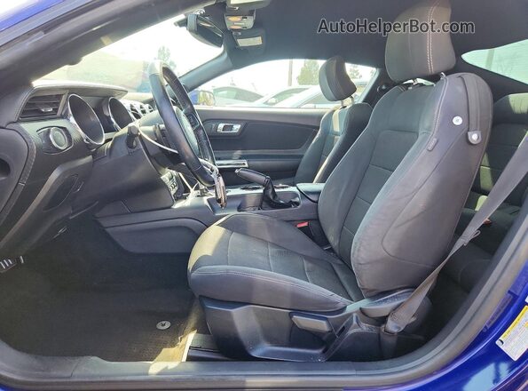 1FA6P8AM8G5257366 2016 FORD MUSTANG Синий Вид салона спереди