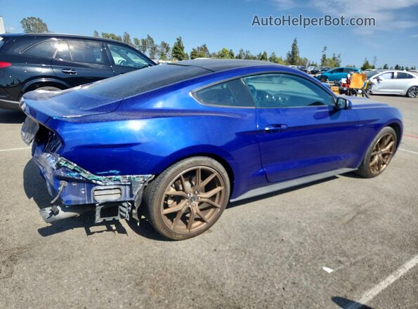 1FA6P8AM8G5257366 2016 FORD MUSTANG Синий Задняя правая четверть