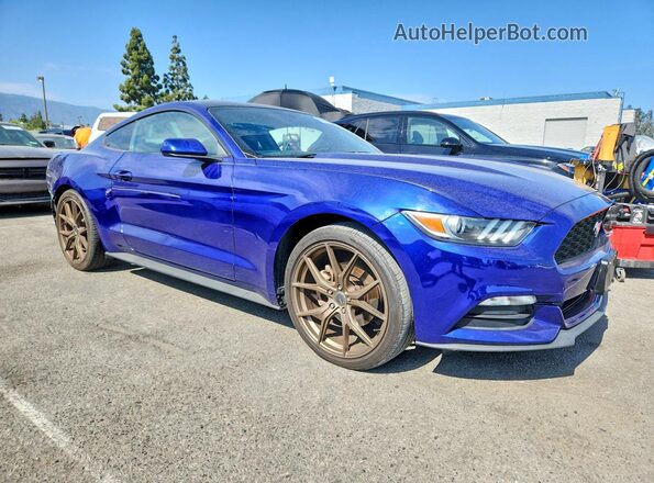 1FA6P8AM8G5257366 2016 FORD MUSTANG Синий Передняя правая четверть