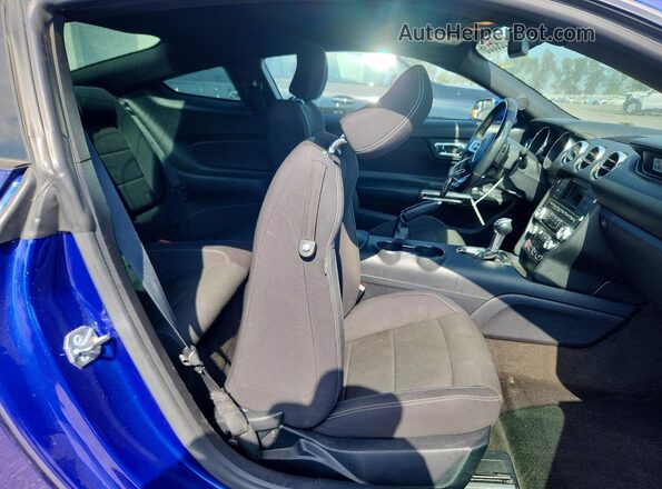 1FA6P8AM8G5257366 2016 FORD MUSTANG Синий Вид задних сидений